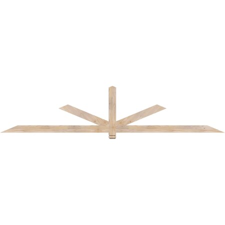 Ekena Millwork Kennewick Smooth Timber Gable Bracket, Douglas Fir, 108"W x 22"H x 1 1/2"D x 3 1/2"F, 5/12 Pitch GBW108X22X0204KEN00SDF